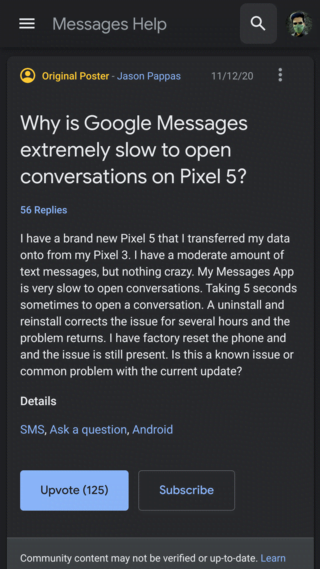 google-messages-slow-pixel