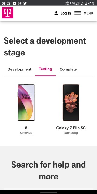 oneplus 8 t-mobile android 11 testing