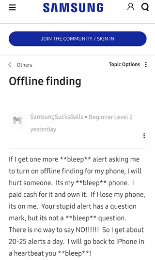 samsung-offline-finding-find-my-mobile-notification-complaint