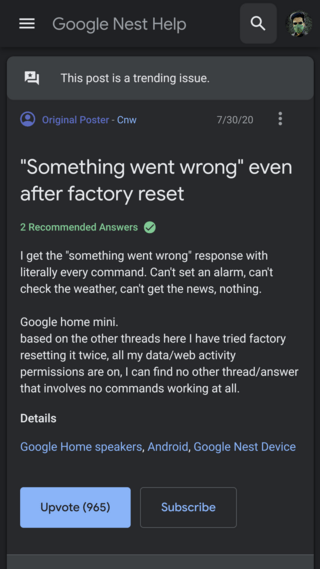 google-home-something-wrong