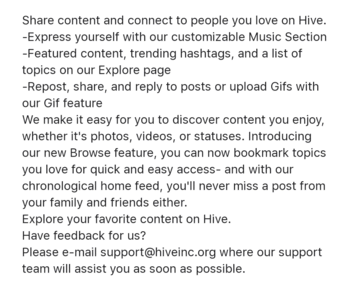 hive-list-of-features
