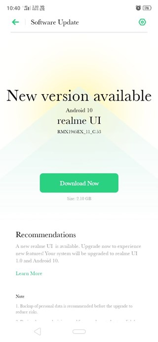 realme-c2-realme-ui-1.0-android-10-update