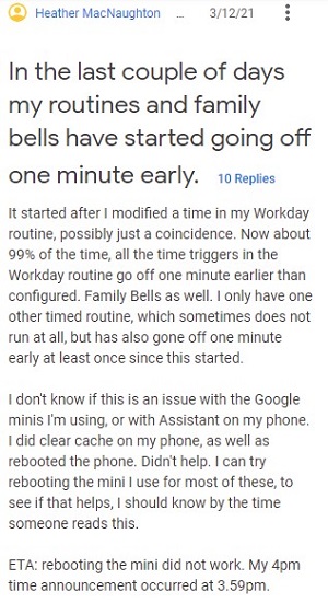 Google-Home-routines-going-off-a-minute-early