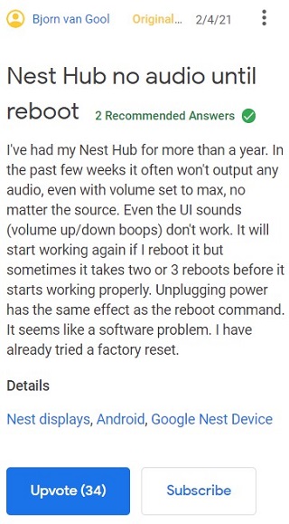 Google-Nest-Hub-no-sound-issue