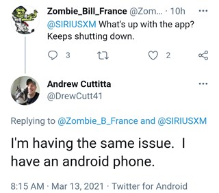 SiriusXM-android-app-down-ne-fonctionne pas
