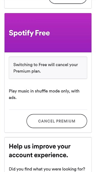 Spotify-cancel-premium-option
