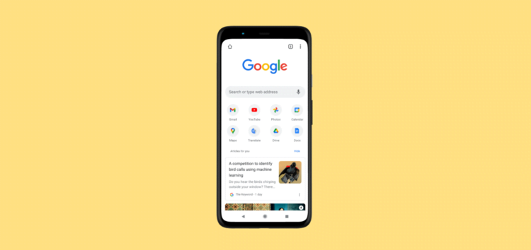 Google Chrome Tab Group on Android testing option to open links in new tab without creating a group from long-press menu