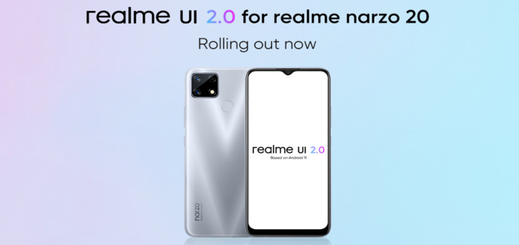 Realm Narzo 20 Realme UI 2.0 (Android 11) stable update has finally been released