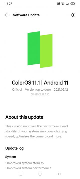 oppo-f15-android-11-coloros-11.1-update-india