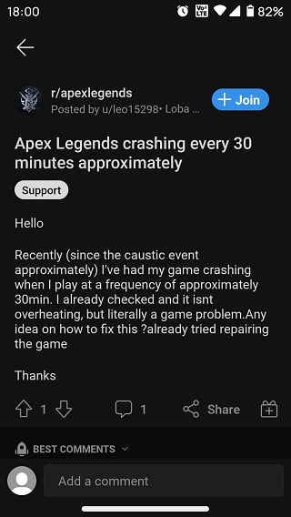Apex-Legends-crashing-issue-present-since-update-1.62