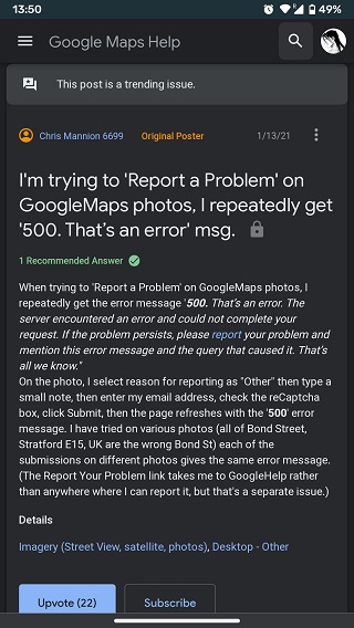Google-Maps-error-500-issue-community-thread