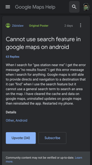 Google-maps-no-results-found