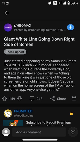 HBO-Max-app-white-line-issue-Samsung-TV-Reddit