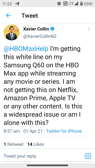 HBO-Max-app-white-line-issue-Samsung-TV-Twitter