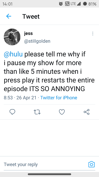 Hulu-rewinds-after-pausing-issue