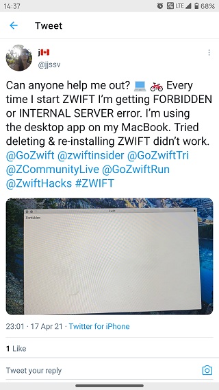 Zwift-Forbidden-error-macOS-Windows