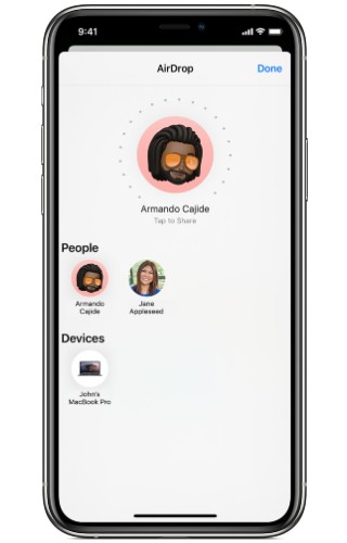 airdrop from iphone