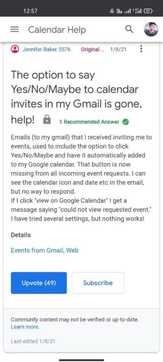 is the a google calendar invite available for mac mail