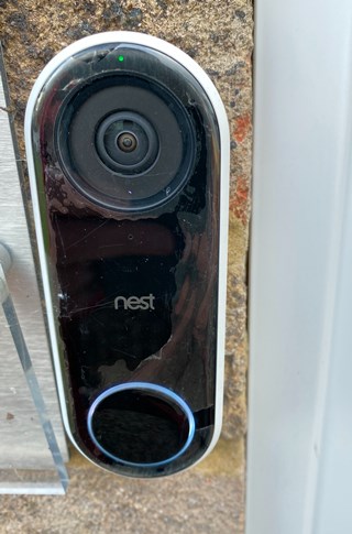 google-nest-hello-doorbell-plastic-peeling-off-example
