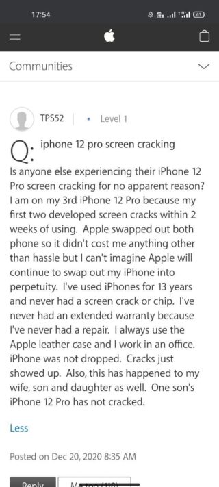 iphone-12-pro-screen-cracking-reports