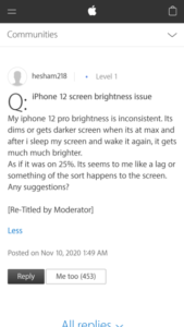 [Updated] iPhone 12 fluctuating brightness/dim screen issue surfaces