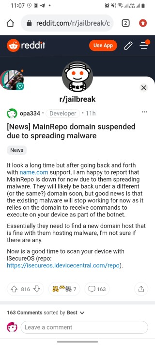 mainrepo suspended