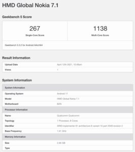 nokia-7.1-android-11-geekbench
