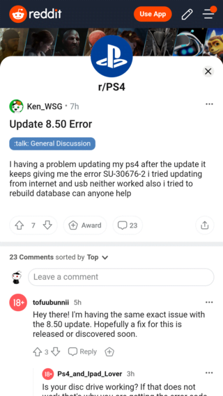 ps4-software-update-error