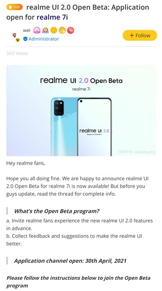 realme-7i-realme-ui-2.0-open-beta-program
