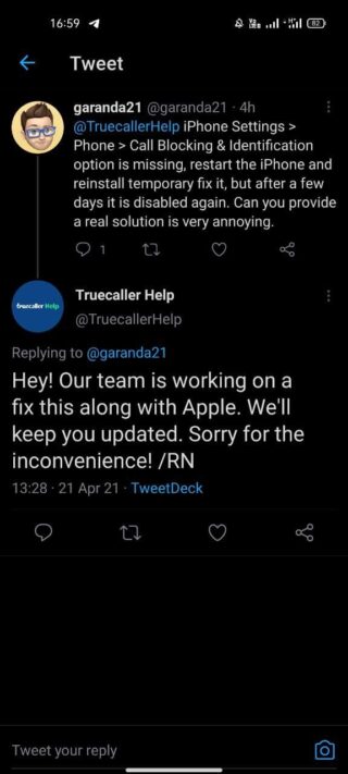 truecaller-support-acknowledgment