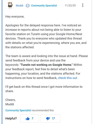 tunein-stations-not-working-google-home-acknowledged