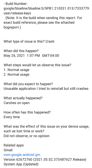 Android-12-beta-Gmail-and-other-apps-crashing