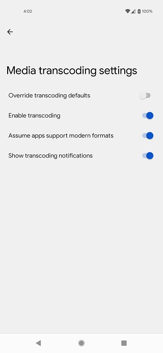 Android-12-new-Media-transcoding-settings-section