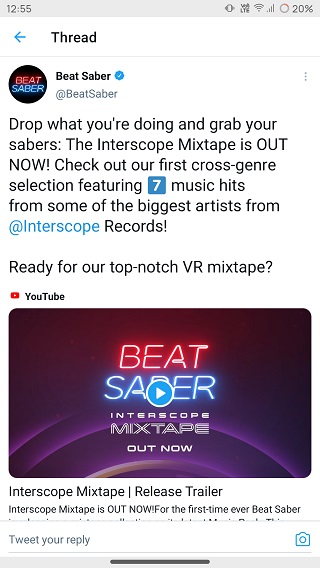 Beat-Saber-Interscope-Mixtape-update-announcement