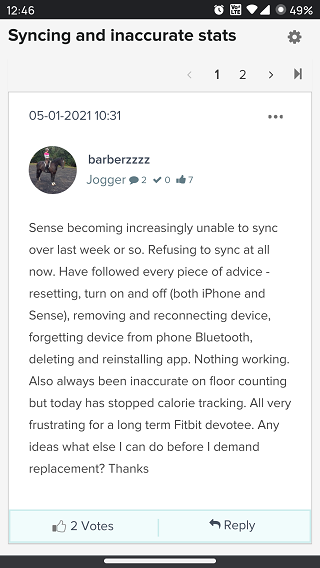 Fitbit-Sense-sync-and-iaccurate-stats-issues