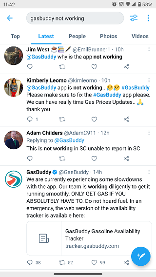 GasBuddy-app-not-working-reports