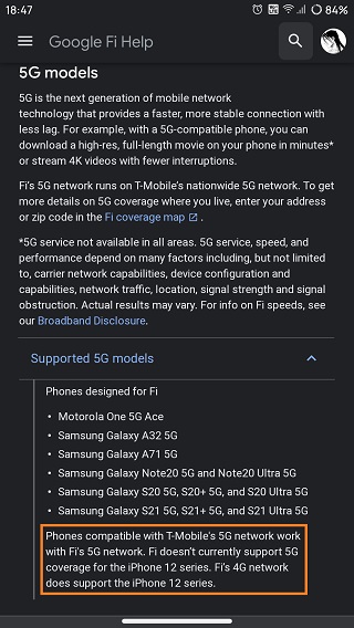 Google-Fi-5G-coverage-not-available-for-iPhone-12