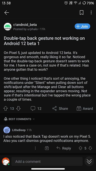 Google-Pixel-Android-12-beta-1-update-issues