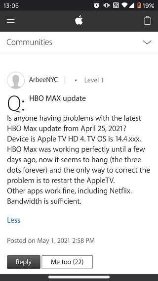 HBO-Max-hanging-lagging-issues-on-Apple-TV