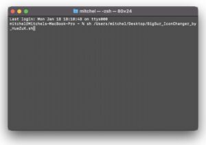 Icon-replacement-script-Terminal-execution