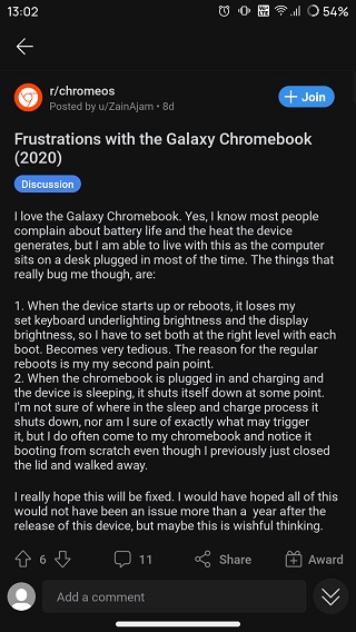 Samsung-Galaxy-Chromebook-reboots-issue-recent-reports