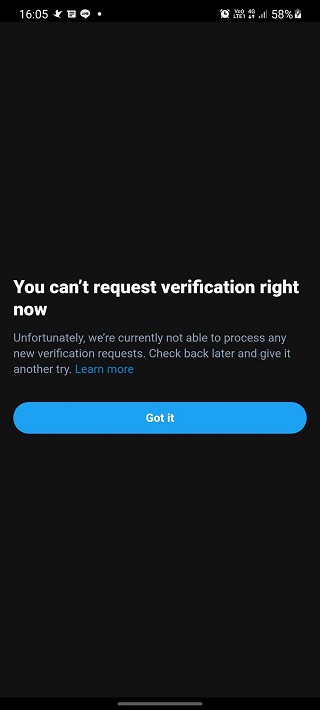 Twitter-verification-request-issue-reports