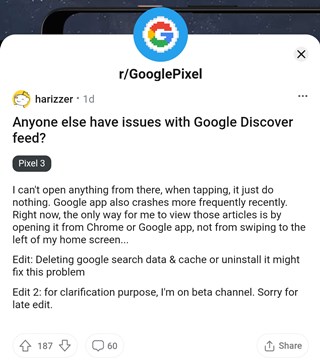 google-discover-feed-not-working-crashing-can't-open-articles