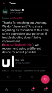 Hulu Live constantly buffering on Amazon Fire TV? Issue being worked on