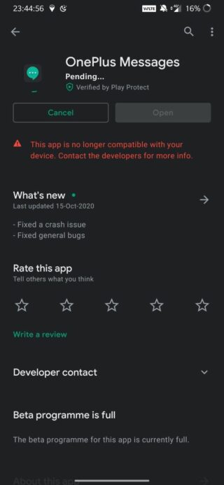 oneplus 6 android 10 update apps not working