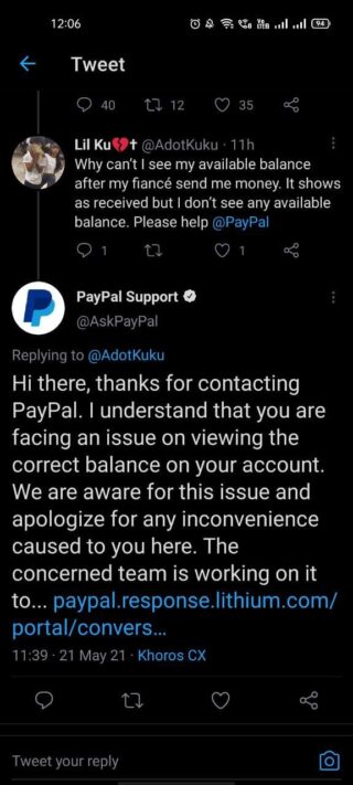 paypal-balance-not-reflecting-support-response