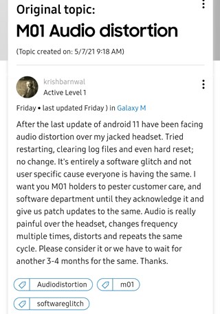 samsung-galaxy-m01-android-11-update-audio-issues