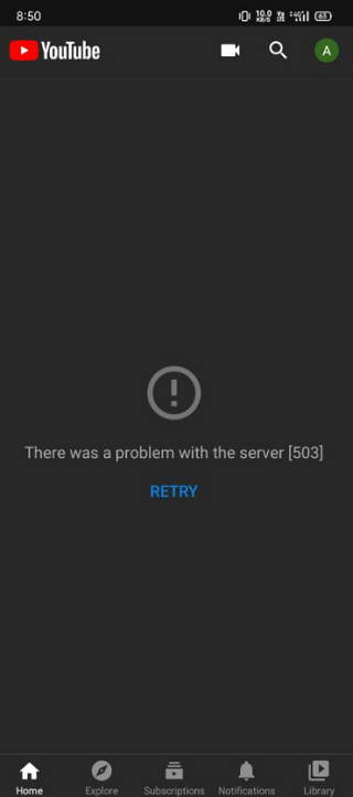 youtube down
