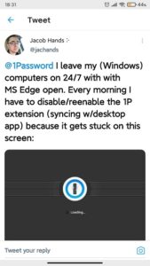 edge 1password extension