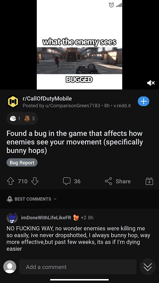 COD-Mobile-bunny-hopping-bug-Reddit-thread